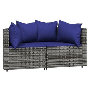 Ensemble de salon de jardin gris pour collection de meubles d'extérieur - Product Image 3