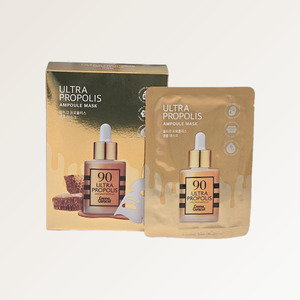 แผ่นมาส์กหน้า JAMINKYUNG Jamingyeong Propolis Ampoule Mask 20 กรัม 10 แผ่น มาส์กหน้าปลอดเชื้อ ไฮยาลูรอน แอซิด - Product Image 2