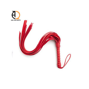 แอบบูล กาดีร์ อินดัสทรี แส้หนัง PU สีแดง สำหรับกีฬาขี่ม้า ทนทาน ใช้ได้กับผู้ใหญ่ - Product Image 1