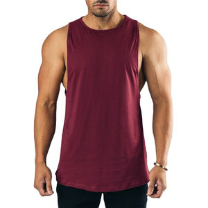 Camiseta Deportiva para Hombre, de Alta Calidad, Algodón, Logotipo Personalizado, Tallas Grandes, Informal, Transpirable, Tejida, para Gimnasio y Fitness - Product Image 1