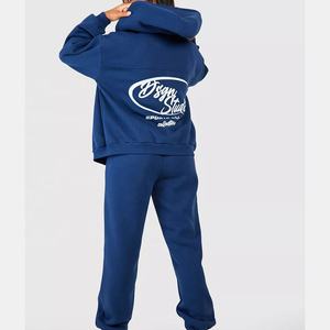 <b>Ladies</b> Winter Season Women 2 Piece Set Hoodie and <b>Trousers</b> Set Casual Blank Hoodies And Pant Set For Women - Product Image 6