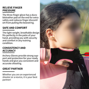 Gant de tir à l'arc synthétique durable pour l'entraînement au tir sur cible, matériau résistant à l'eau pour toutes les aventures de chasse en plein air toute l'année - Product Image 5