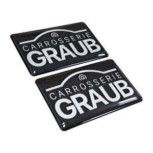 Autocollant en résine 3D en dôme époxy personnalisé avec logo de marque de véhicule, étanche - Product Image 2