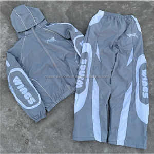 Chaqueta Cortavientos Deportiva Personalizada con Logotipo al por Mayor, Ropa Deportiva para Correr, Chaqueta Cortavientos Ligera, Conjunto de Chándal - Product Image 4