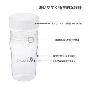 ELANDA 350ml White <b>Shaker</b> <b>Bottle</b> Durable Eco-Friendly Lightweight Reusable Polypropylene/Polyethylene Sports/Gym Use Made Japan - Product Image 4