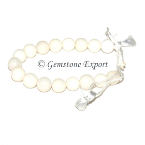 กำไลข้อมืออาเกตสีขาวขายส่ง-เครื่องประดับคริสตัลแฟชั่น - Product Image 1