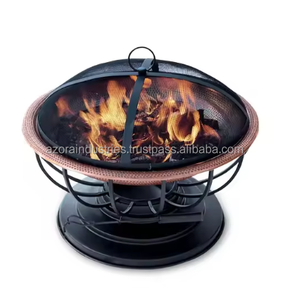 Grand foyer en métal foyer extérieur foyer à bois bol pour patio jardin brûleur en bois pour intérieur et cour - Product Image 6