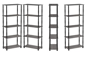 5 Tier Ladder Shelf Rack <b>Stand</b> Luxury Italian Style Multipurpose Display Metal Easy Assembly - Product Image 3
