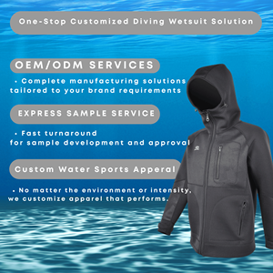 Chaqueta con capucha de neopreno unisex, traje de neopreno con serigrafía del fabricante para buceo y equipo de surf, buceo para buceo - Product Image 4