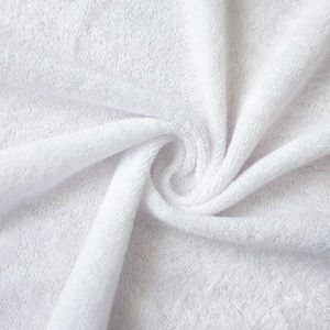 White Cotton <b>Bath</b> <b>Towel</b> Solid Color Woven Rectangular Skin-Friendly Home Use Pla in Style - Product Image 1