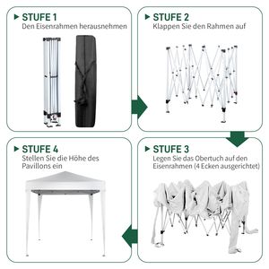 Gazebo Pieghevole Portatile 6.5x6.5ft per Campeggio e Patio, Tenda Pop-up Facile da Montare per Auto - Product Image 2