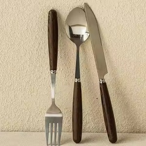 Elegante Juego de Cubiertos de Acero Inoxidable para Restaurante, Cuchara, Tenedor y Cuchillo, para Servicio de Catering en Hoteles y Cocinas - Product Image 5