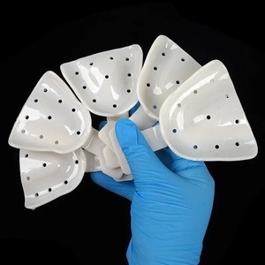 Porta-impresiones dentales para mandíbulas edéntulas, autoclavables, herramientas de laboratorio completas para dentistas - Product Image 2