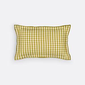 ปลอกหมอนอิงผ้าฝ้ายทอ 100% ลายทางปักขอบ – ปลอกหมอนตกแต่งโซฟา รับผลิตตามสั่ง ขายส่ง OEM - Product Image 2