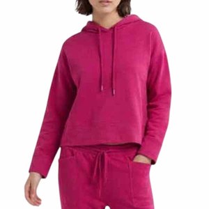 Sudadera con Capucha para Mujer, 100% Algodón, Color Sólido, Tejida, Casual, Manga Larga, con Bolsillos, Ropa de Invierno, Transpirable - Product Image 1