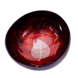 Custom OEM/ODM Wholesale Vietnamese Lacquer Natural <b>Coconut</b> <b>Shell</b> Serving Bowls Set - Product Image 5