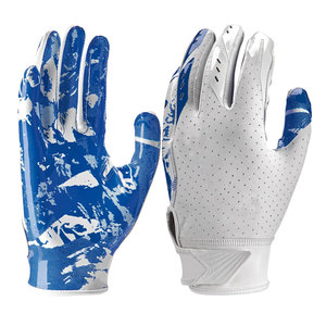 Nouveauté, gants de football américain personnalisables, polyester/coton, adhérence extrême, mitaines de receveur, gants de sport professionnels - Product Image 6