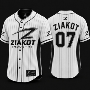 Camiseta de Béisbol de Moda Blanca y Negra con Detalles en Oro Antiguo, Auténtica, de Alta Calidad, Personalizada, al por Mayor, de Fabricante Pakistaní - Product Image 4
