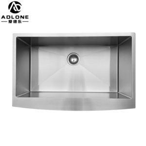 Grifo de Cocina Americano Estándar de un Solo Tazón, Acabado Cepillado, Montaje Inferior, Rectangular, Frontal, Moderno, de Acero Inoxidable - Product Image 2