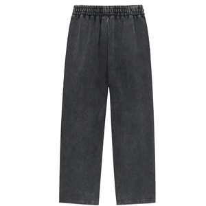Wash Heavyweight Sweatpants – <b>Oversized</b> Cotton Drawstring Pants, Vintage Streetwear Unisex <b>Joggers</b> - Product Image 6
