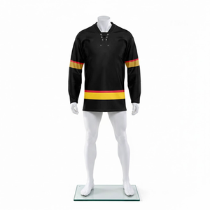 Camiseta de Hockey sobre Hielo MEGAMAPLE Personalizada, Jersey de Equipo Sublimado, Uniforme de Práctica Transpirable, Ligero y Duradero de Poliéster/Spandex, OEM - Product Image 1