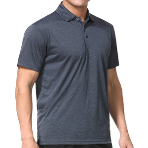 Venta al por mayor de camisetas de polo ajustadas de golf para hombre con logotipo personalizado en 100% algodón poliéster en blanco para Polos diseño de botones en el cuello - Product Image 3
