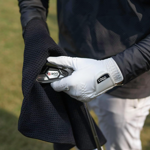 Gants de golf avec paume en cuir Cabretta souple et dos en tissu extensible, en microfibre, pour la fabrication sur mesure OEM - Product Image 4