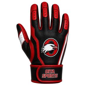 Guantes de Fútbol Americano Rojos y Negros con Ajuste Flexible y Control Mejorado para Entrenamientos, Partidos y Competencias - Product Image 2