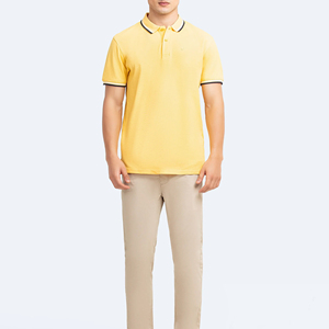 Custom High-Quality Pique Quick-Dry Polo <b>Shirt</b> <b>Men</b> Summer <b>Yellow</b> Polo Short-Sleeve <b>Men's</b> T <b>Shirt</b> Casual Cotton Polo <b>Shirt</b> - Product Image 4