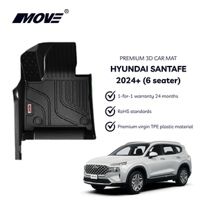 Doublures de sol personnalisées en TPE toutes saisons sans odeur et sans précision pour 2024 + pour SantaFe 6 places fabriquées au Vietnam - Product Image 2