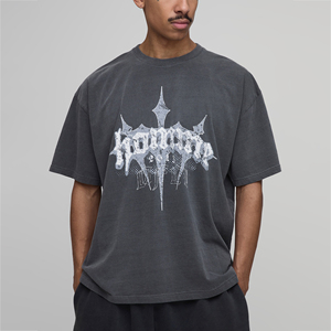 Camiseta Gráfica Estampada para Hombre OEM, Personalizada, Estilo Urbano, Manga Corta, Cuello Redondo, Prenda Casual de Moda - Product Image 1