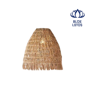 โคมไฟระย้าหวายสีฟ้าบลูโลตัสขนาดใหญ่ พร้อมโคมครอบสีธรรมชาติ - Product Image 1