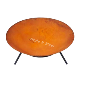 IRON/RUST Painted Surface Freestanding Wood/Coal Burning Outdoor Heater for Camping & BBQ <b>Fire</b> Pit - Product Image 1