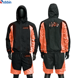 Conjunto Deportivo BOBBIN INDUSTRIES para Hombre, Cómodo, Transpirable, Cortavientos, Poliéster/Nailon, Estilo Hip Hop, Color Sólido, Primavera, Personalizable con Logotipo - Product Image 6