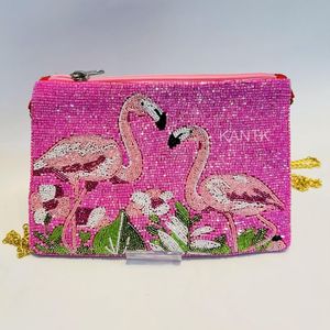 Handmade Vintage Zipper Wallet Embroidered Beaded Coin Purse Funny Quote Custom Seed <b>Beads</b> Statement Large Capacity Soft Durable - Product Image 5
