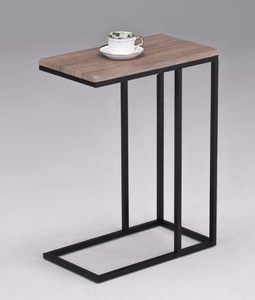 Table d'appoint moderne en rotin et métal faite à la main Table basse centrale en bambou Meubles de salon - Product Image 6