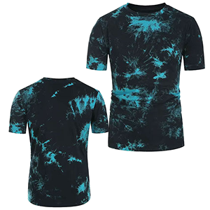 Camiseta de Manga Corta para Hombre, de Secado Rápido, con Estampado Tie-Dye, Corte Ajustado, Cuello Redondo, Estilo Casual - Product Image 3