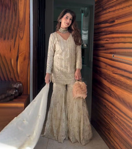 Traditional Indian Ethnic Designer <b>Dress</b> Collection <b>for</b> <b>Ladies</b> Heavy Embroidery Sharara Salwar/Palazzo <b>Suit</b> New Party Wear Look - Product Image 1