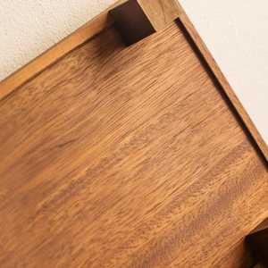 Bandeja Rectangular de Madera de Acacia, Diseño Minimalista, Bandeja Decorativa de Madera Hecha a Mano para Servir Bebidas en el Hogar - Product Image 5