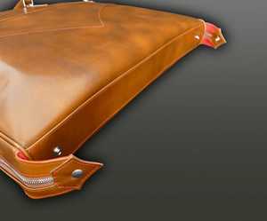 Sac de transport pour costume en cuir véritable, fait main, robuste, avec fermeture éclair, décontracté, simple, pour voyage et affaires - Product Image 2