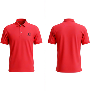 Polo de Manga Corta Negro para Hombre, Logotipo Bordado, Color Sólido, Informal, Transpirable, Tela Oxford, Corte Regular - Product Image 6