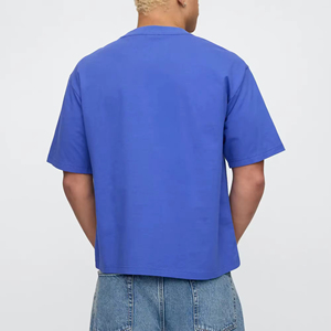 Camiseta Extra Grande para Hombre, 100% Algodón, con Impresión Personalizada, Logotipo Bordado, Transpirable, Fabricante Mayorista OEM ODM - Product Image 2