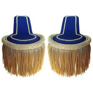 Epaulettes de Lujo con Bordado Personalizado y Cierre de Gancho y Bucle para Uniformes Formales y Accesorios de Bandas de Marcha - Product Image 3