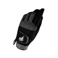 Gants de golf hybrides en daim personnalisés OEM, combinaison de cuir synthétique noir, adhérence améliorée, gants de golf professionnels durables