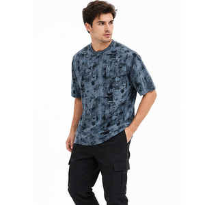 T-shirt en coton de haute qualité pour hommes, vêtement décontracté essentiel au quotidien, OEM ODM, vente en gros, t-shirt en coton doux de qualité supérieure pour hommes sur mesure - Product Image 6