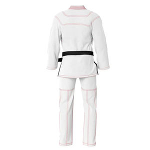 Uniformes de BJJ, Kimono de Jiu Jitsu 100% Poliéster, Personalizable, Liso, para Estudiantes de Gimnasio, Transpirable, de Secado Rápido, Diseño Elástico con Parches - Product Image 4