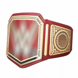 Cinturón de Campeonato Deportivo Personalizado de Metal y Cuero Genuino para Boxeo - Product Image 2