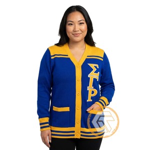 Trésors grecs : Appliques brodées en acrylique personnalisées Sigma Gamma Rho, pour l'avant de vêtements de sororité, de haute qualité, pour femmes, style grec, hiver, décontracté - Product Image 1