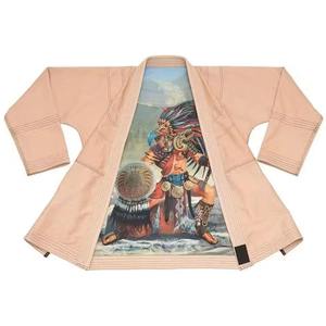 <b>Men's</b> BJJ <b>Kimono</b> Sublimation Print Tribal Warrior Design 100% Cotton Regular Fit Breathable Martial Arts <b>Jacket</b> TITAN TREAD WEAR - Product Image 5