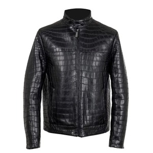 New Designs Breathable Customized <b>Slim</b> <b>Fit</b> Leather Men <b>Jacket</b> Black Casual Cotton Body OEM Men's Black Leather <b>jacket</b> for men - Product Image 2